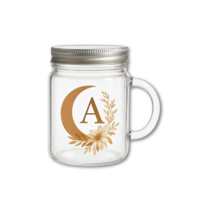 Mason Glass Jar Mug